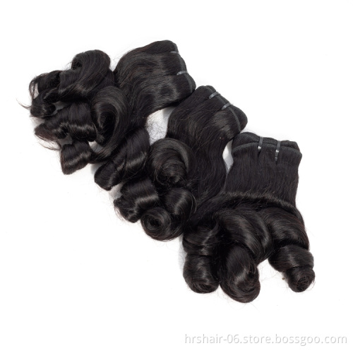 Wholesale 100%  bouncy Fumi Hair Double Drawn Raw cambodian hair unprocessed fumi curl hair